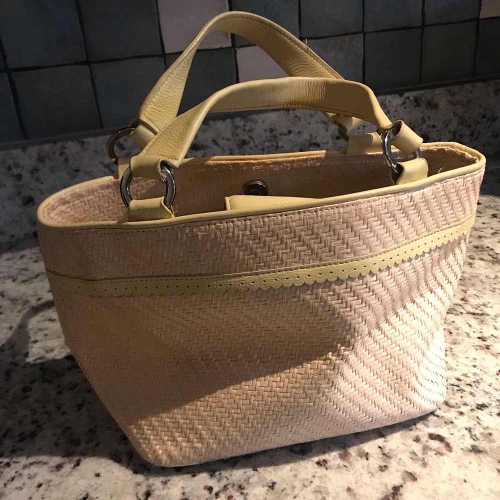 Talbots Straw Handbag - Picture 2 of 7